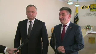 В Бендерах состоялась встреча президентов Молдовы и Приднестровья