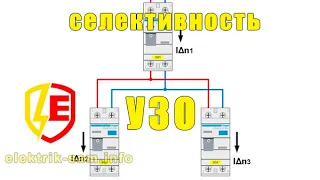 УЗО - селективность каскадной схемы