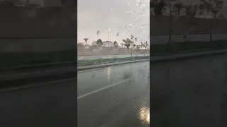 Rain with Thunderstorm in Jeddah Saudi Arabia 24/11/2022