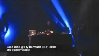 Loco Dice start his set @ Fly Bermuda - Tempelhof Berlin 06.11.2010