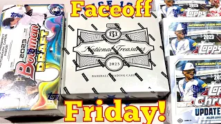 TWO BIG RED /5s, 1/1 and MORE!  BOWMAN DRAFT, NATIONAL TREASURES, CHROME UPDATE FACEOFF FRIDAY!