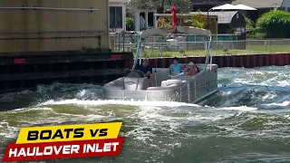 BOATS STRUGGLE!! THIS CANAL IS NO JOKE! | Boats vs Haulover Inlet