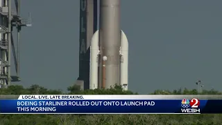 Boeing Starliner rolled out onto launch pad Thursday morning