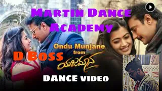 #dboss Dance Video | kannada | Yajamana Ondu Munjane || Darshan sir ||Rashmika | Kannada #DBoss