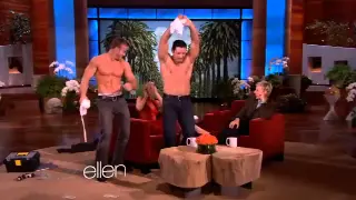 Clayton Cannon dances for Miley Cirus on Ellen
