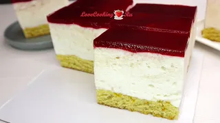 Постный торт "Птичье молоко" | Веганский бисквит, суфле, ягодная глазурь |  LoveCookingRu