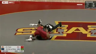 165lbs David Carr (Iowa State) vs Mateo De La Pena (Cal Baptist)