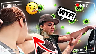 SNEEZING ON MY BOYFRIENDS FACE PRANKS *HE GETS MAD*