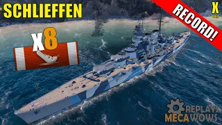 Schlieffen 8 Kills & 171k Damage | World of Warships Gameplay