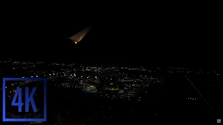 COMPLETE Night Airport & Flight Ambience | Boston Logan International (BOS) | Takeoff & Landing | 4K