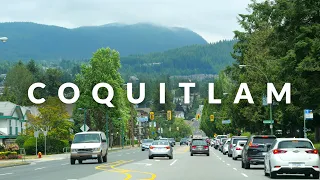 Coquitlam BC Downtown Drive 4K - British Columbia, Canada