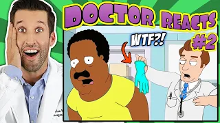 ER Doctor REACTS to The Cleveland Show Funny Medical Scenes #2