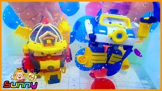 장난감TV 로보카폴리 로이 스페이스 마린팩 물풍선 잠수 구조 인공호흡 놀이 장난감 애니메이션 동영상 Doll Poli Animation