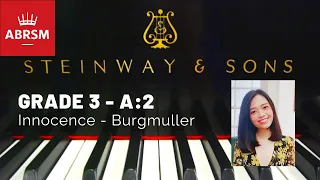 [OFFICIAL] 2021-2022 ABRSM Grade 3 A:2 Innocence, Burgmuller Etude No.5 Op.100