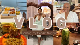 WEEKEND VLOG|Visiting a friend in Ningbo| Thai food, shopping #southafricanyoutuber #roadto7k #vlog