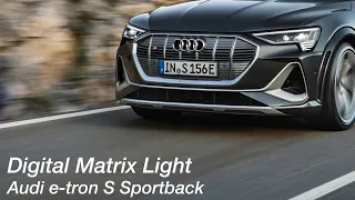 Audi e-tron S Sportback: Digital Matrix Light Test mit allen Funktionen [4K] - Autophorie Extra