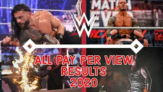 WWE All Pay Per View RESULTS 2020 || EXCLUSIVE || WWE || THE YOUTUBE TRAIN