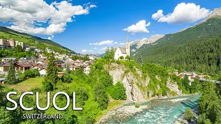 SCUOL SWITZERLAND 🇨🇭 A Charming And Peaceful Swiss Village  8K