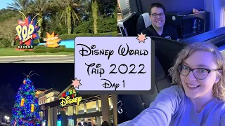 Disney World Trip 2022 | Day 1- Travel Day/Exploring Pop Century & Disney Springs