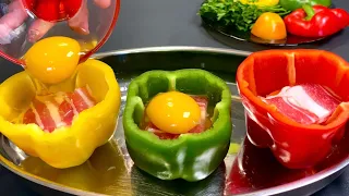 Treat yourself to a delicious breakfast! Just add an egg to the peppers!