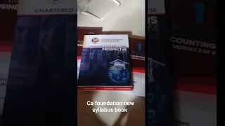 CA foundation new syllabus book unboxing June 24 exam #shorts #icai #ytshorts #june24