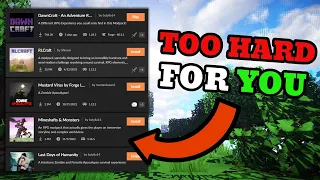 3 Difficult Minecraft Modpacks that you CAN'T BEAT!