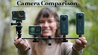 Insta360 X4 vs X3 vs GoPro Hero 12 vs Insta360 Ace Pro - Camera Comparison
