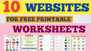 Websites for Worksheets (Pdf Printable downloads FREE)