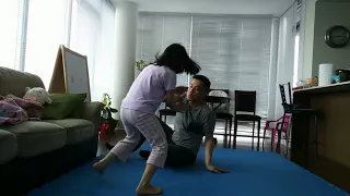 Bjj daddy vs 5 yrs old daughter