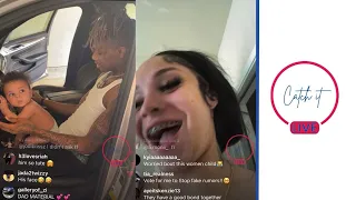 Nette and Bj teaching baby Jc how to drive - Ig live