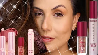 TESTANDO LANÇAMENTOS LINHA NIINA SECRETS: NOVA MÁSCARA DE CÍLIOS, DELINEADOR GLITTER E BATOM!!