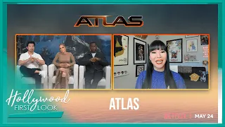 ATLAS (2024) | Jennifer Lopez, Simu Liu, Sterling K. Brown and director Brad Peyton