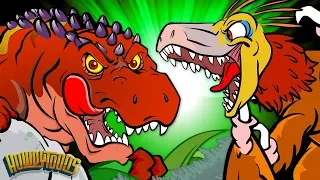 5 Carnivorous Dinosaurs | Meat Eating Dinos | Dinosaur Songs and Cartoons for Howdytoons