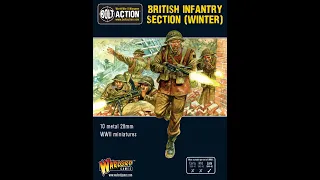 Unboxing of the Bolt Action range of 28mm WW2 British Infantry in Winter Dress