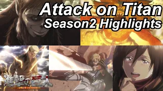 Attack on Titan Season 2 Reaction Highlights | Great Anime Reactors!!! | 【進撃の巨人】【海外の反応】