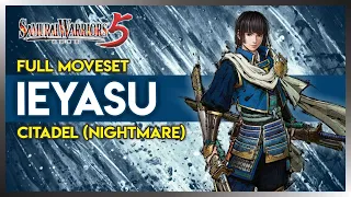SAMURAI WARRIORS 5 - Ieyasu Tokugawa Full Moveset Gameplay (Citadel, Nightmare)