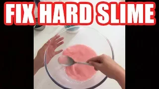 How to Fix Hard Slime and Make It Stretchy & Soft Again Step by Step