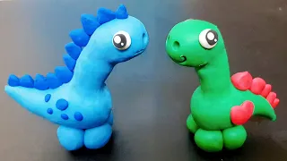 Dinosaur Clay Tutorial - Dinosaur Clay Making Dinosaur Clay Art creative clay