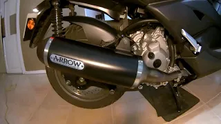 Yamaha Xmax 300  250 -  Arrow Urban (exhaust sound Check, assembly,   Installation Guide,  Slip-On)