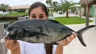 Would YOU Eat It??? TRASH Fish Taste Test! Blue Runner - Catch, Clean Cook!!!