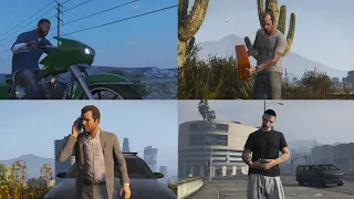 Grand Theft Auto 5 - All Character Switch Scenes