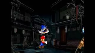 Mario and Sonic vs Freddy Fazbear and Rainbow dash sprite animation