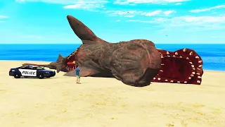 I Found a MEGALODON ZOMBIE SHARK in GTA 5!