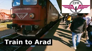 Train Bucharest - Arad from Craiova. CFR Calatori, Rail transport in Romania