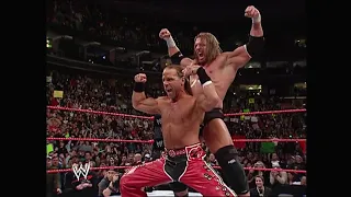 176 Shawn Michaels saves Triple H - RAW 29 October 2007