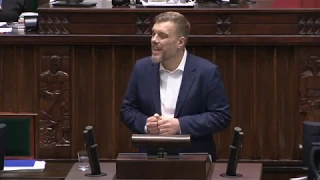 Adrian Zandberg w Sejmie. Pierwsze wystąpienie - 19 listopada 2019 r. - polsatnews.pl