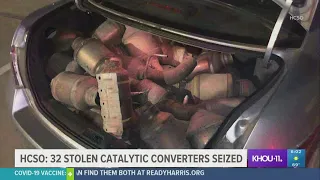 HCSO: 32 stolen catalytic converters found in vehicle after suspects arrested during chase