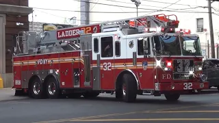 *NEW LADDER+Q siren* FDNY ladder 32 responding 5/13/23