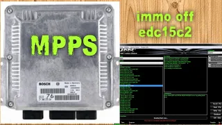 EDC 15c2 read MPPS & immo off طريقة باش تقرا edc15c2 على طبلة