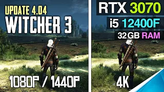 The Witcher 3 Update 4.04 | RTX 3070 8GB | All Settings! + i5 12400F